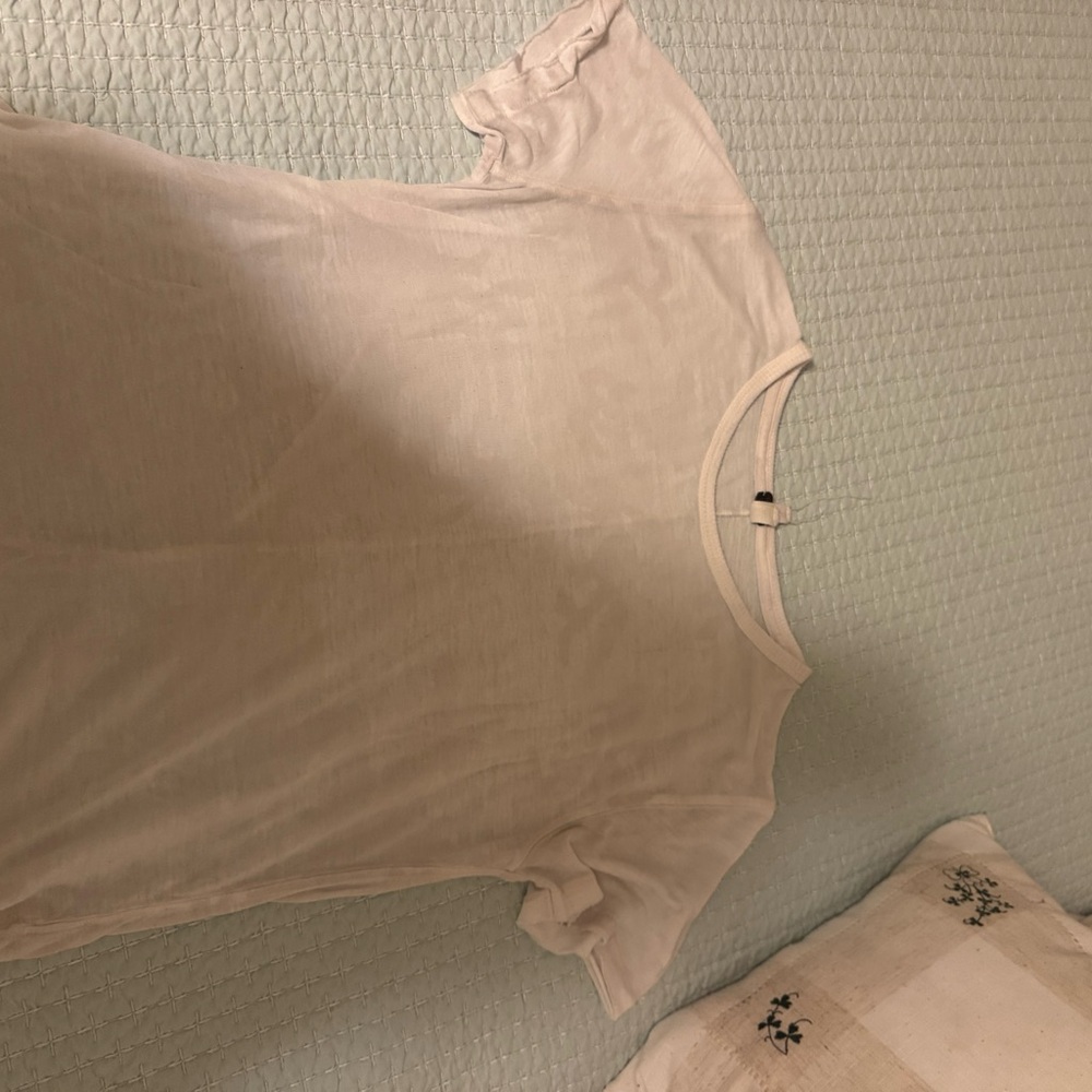 Free People Cream T-Shirt